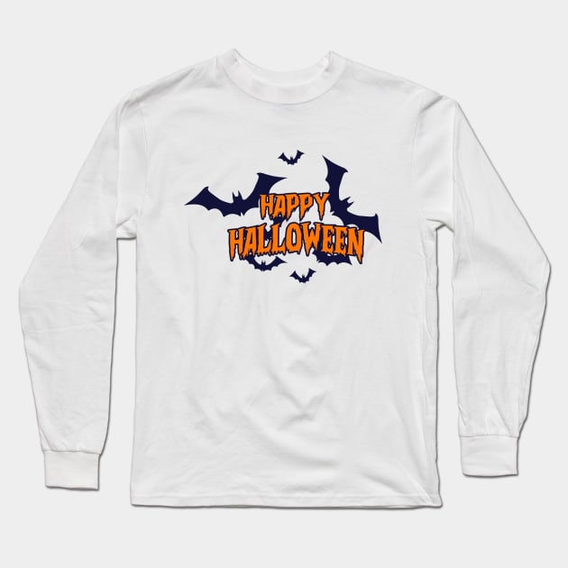 Happy Halloween Long Sleeve T-Shirt by VekiStore